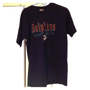 ⚠️90s⚠️ Vintage Miami Dolphins Embroidered T-shirt